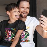 Fashion, accesorii si bijuterii - Copii - Imbracaminte copii - Tricouri copii - Tricou Copii Baieti Huntrix Kpop Craciun CoolTrend, alb, marime M Copii - Infinity.ro