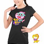 Fashion, accesorii si bijuterii - Copii - Imbracaminte copii - Tricouri copii - Tricou Copii Fete Tim Rex Tia Spatiu Dinozauri Exploratori, negru, marime S Copii - Infinity.ro