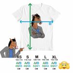 Fashion, accesorii si bijuterii - Copii - Imbracaminte copii - Tricouri copii - Tricou Copii Fete BoJack Horseman Costum CoolTrend, alb, marime XL Copii - Infinity.ro
