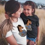 Fashion, accesorii si bijuterii - Copii - Imbracaminte copii - Tricouri copii - Tricou Copii Fete BoJack Horseman Costum CoolTrend, alb, marime XL Copii - Infinity.ro