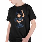 Fashion, accesorii si bijuterii - Copii - Imbracaminte copii - Tricouri copii - Tricou Copii Baieti Familia Addams Wednesday Dans Horror Halloween Arte Scoala CoolTrend, negru, marime XS Copii - Infinity.ro