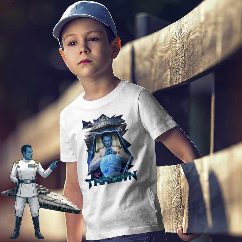 Fashion, accesorii si bijuterii - Copii - Imbracaminte copii - Tricouri copii - Tricou Copii Baieti Grand Admiral Thrawn Legend Star Wars, alb, marime XL Copii - Infinity.ro