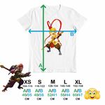 Fashion, accesorii si bijuterii - Copii - Imbracaminte copii - Tricouri copii - Tricou Copii Fete Sun Wukong Monkey King Aventuri, alb, marime S Copii - Infinity.ro