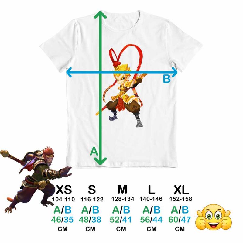 Fashion, accesorii si bijuterii - Copii - Imbracaminte copii - Tricouri copii - Tricou Copii Fete Sun Wukong Monkey King Aventuri, alb, marime S Copii - Infinity.ro