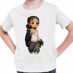 Fashion, accesorii si bijuterii - Copii - Imbracaminte copii - Tricouri copii - Tricou Copii Baieti Tyla Best Party Chibi, alb, marime XS Copii - Infinity.ro