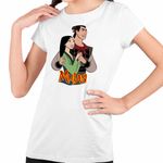 Fashion, accesorii si bijuterii - Copii - Imbracaminte copii - Tricouri copii - Tricou Copii Fete Mulan Shang, alb, marime XS Copii - Infinity.ro