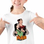 Fashion, accesorii si bijuterii - Copii - Imbracaminte copii - Tricouri copii - Tricou Copii Fete Mulan Shang, alb, marime XS Copii - Infinity.ro