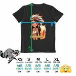 Fashion, accesorii si bijuterii - Copii - Imbracaminte copii - Tricouri copii - Tricou Copii Baieti Native American Pocahontas, negru, marime M Copii - Infinity.ro