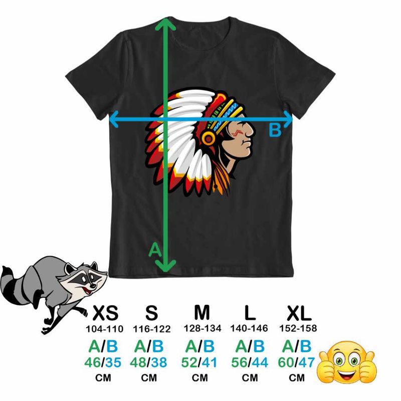Fashion, accesorii si bijuterii - Copii - Imbracaminte copii - Tricouri copii - Tricou Copii Baieti Indian Native American, negru, marime L Copii - Infinity.ro