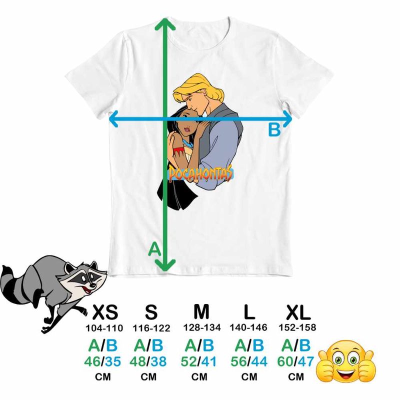 Fashion, accesorii si bijuterii - Copii - Imbracaminte copii - Tricouri copii - Tricou Copii Baieti Pocahontas Love Dragobete, alb, marime L Copii - Infinity.ro