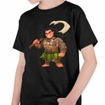 Fashion, accesorii si bijuterii - Copii - Imbracaminte copii - Tricouri copii - Tricou Copii Baieti Maui Moana Vaiana, negru, marime L Copii - Infinity.ro