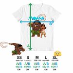 Fashion, accesorii si bijuterii - Copii - Imbracaminte copii - Tricouri copii - Tricou Copii Fete Moana Maui Vaiana, alb, marime S Copii - Infinity.ro