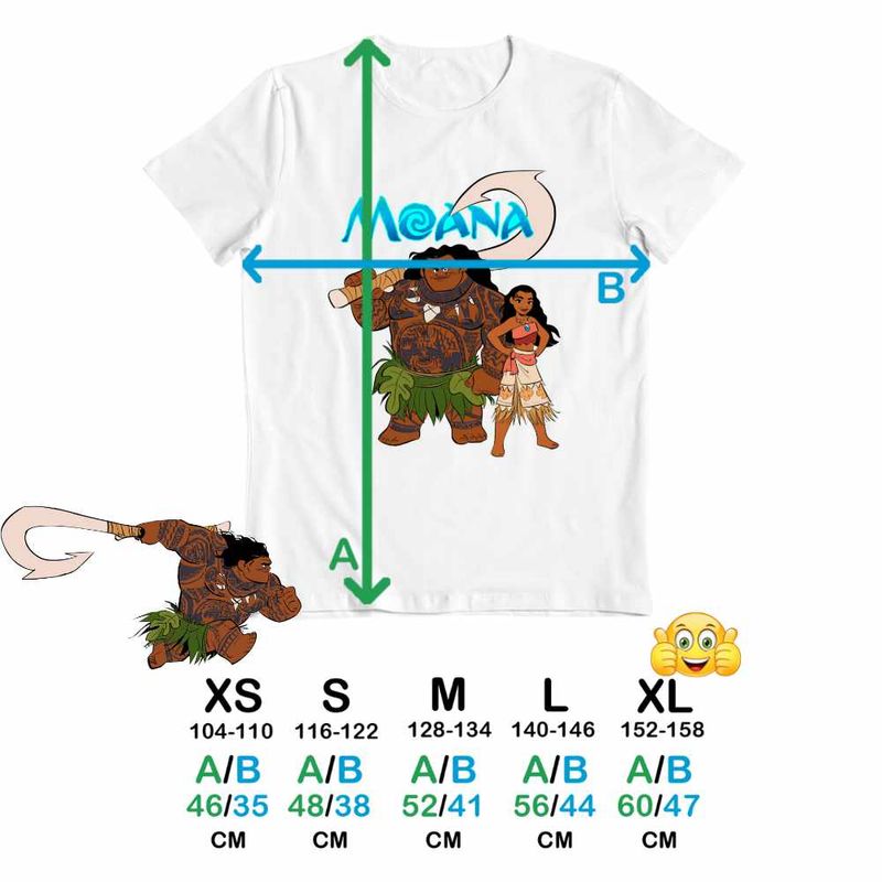 Fashion, accesorii si bijuterii - Copii - Imbracaminte copii - Tricouri copii - Tricou Copii Fete Moana Maui Vaiana, alb, marime S Copii - Infinity.ro