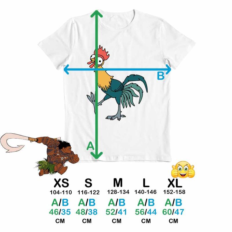 Fashion, accesorii si bijuterii - Copii - Imbracaminte copii - Tricouri copii - Tricou Copii Fete Heihei Moana Vaiana Cocos, alb, marime L Copii - Infinity.ro