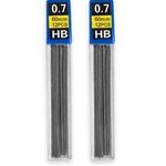 Carti si Birotica - Birotica - Instrumente de scris - Accesorii instrumente de scris - Set Mine pentru Creion Mecanic 0.7mm, 24 buc, HB, Negru - Infinity.ro