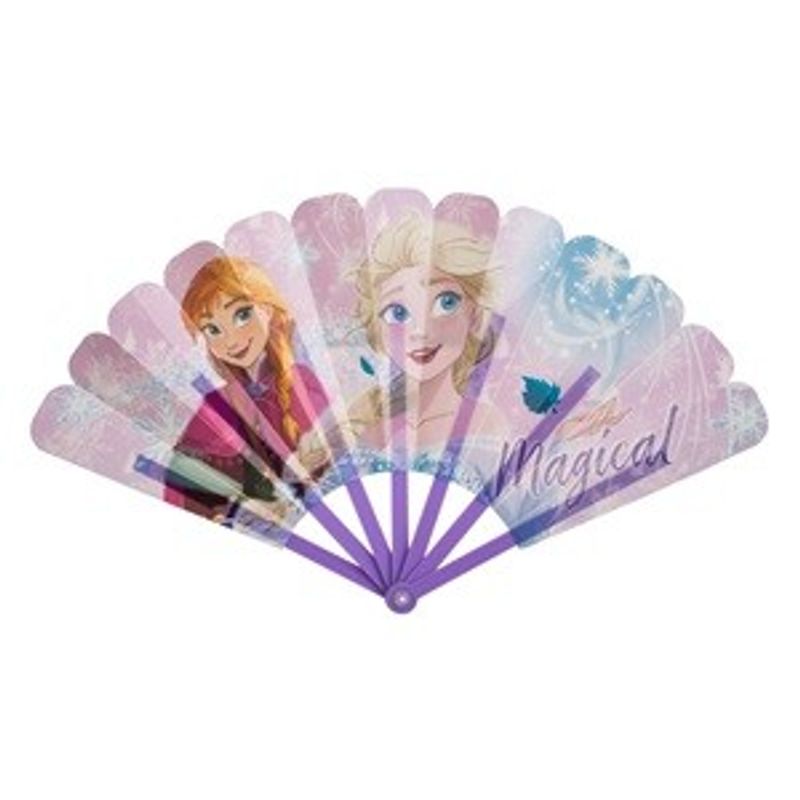 Casa si Gradina - Decoratiuni - Decoratiuni petrecere - Masti si costume carnaval - Evantai pentru copii cu personaje Frozen 2, Lila, 24 cm - Infinity.ro