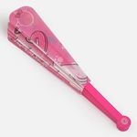 Casa si Gradina - Decoratiuni - Decoratiuni petrecere - Masti si costume carnaval - Evantai pentru copii, roz, cu pisica, 24 cm - Infinity.ro