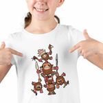 Fashion, accesorii si bijuterii - Copii - Imbracaminte copii - Tricouri copii - Tricou Copii Fete Kakamora Moana Vaiana, alb, marime XS Copii - Infinity.ro