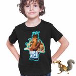 Fashion, accesorii si bijuterii - Copii - Imbracaminte copii - Tricouri copii - Tricou Copii Baieti Ice Age All Gang Epoca de Gheata, negru, marime XS Copii - Infinity.ro
