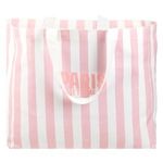 Market - Cadouri - Pungi cadou si accesorii - Sacosa textila cu dungi roz, 46x13x39cm - Infinity.ro