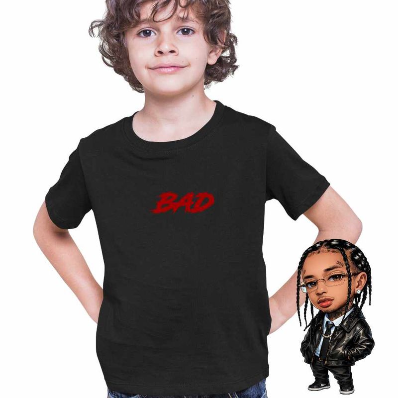 Fashion, accesorii si bijuterii - Copii - Imbracaminte copii - Tricouri copii - Tricou Copii Baieti Ski Mask Bad Rapper, negru, marime XS Copii - Infinity.ro