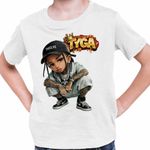 Fashion, accesorii si bijuterii - Copii - Imbracaminte copii - Tricouri copii - Tricou Copii Baieti Tyga Hip Hop Party Vibe, alb, marime XL Copii - Infinity.ro