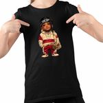 Fashion, accesorii si bijuterii - Copii - Imbracaminte copii - Tricouri copii - Tricou Copii Fete Ski Mask Chibi The Slump God, negru, marime S Copii - Infinity.ro