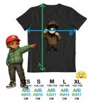 Fashion, accesorii si bijuterii - Copii - Imbracaminte copii - Tricouri copii - Tricou Copii Fete Yeat Chibi Trap Rage Music, negru, marime XL Copii - Infinity.ro