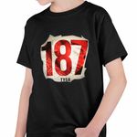 Fashion, accesorii si bijuterii - Copii - Imbracaminte copii - Tricouri copii - Tricou Copii Baieti Tyga 187 Trap Rap Music, negru, marime M Copii - Infinity.ro