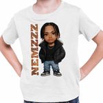 Fashion, accesorii si bijuterii - Copii - Imbracaminte copii - Tricouri copii - Tricou Copii Baieti Nemzzz Escape Chibi, alb, marime M Copii - Infinity.ro