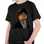Fashion, accesorii si bijuterii - Copii - Imbracaminte copii - Tricouri copii - Tricou Copii Baieti Ski Mask Slump God Rap Vibe, negru, marime S Copii - Infinity.ro