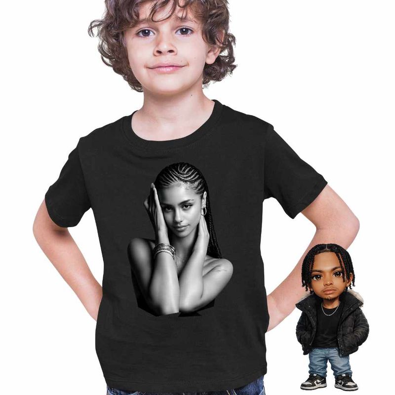 Fashion, accesorii si bijuterii - Copii - Imbracaminte copii - Tricouri copii - Tricou Copii Baieti Tyla Vibe, negru, marime L Copii - Infinity.ro