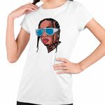 Fashion, accesorii si bijuterii - Copii - Imbracaminte copii - Tricouri copii - Tricou Copii Fete Tyga Hip Hop Vibe, alb, marime XL Copii - Infinity.ro