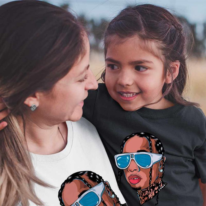 Fashion, accesorii si bijuterii - Copii - Imbracaminte copii - Tricouri copii - Tricou Copii Fete Tyga Hip Hop Vibe, alb, marime XL Copii - Infinity.ro