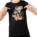 Fashion, accesorii si bijuterii - Copii - Imbracaminte copii - Tricouri copii - Tricou Copii Epex All Gang Kpop Merch fete, negru, marime XS Copii - Infinity.ro
