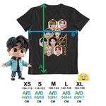 Fashion, accesorii si bijuterii - Copii - Imbracaminte copii - Tricouri copii - Tricou Copii Epex All Gang Kpop Merch fete, negru, marime XS Copii - Infinity.ro