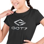 Fashion, accesorii si bijuterii - Copii - Imbracaminte copii - Tricouri copii - Tricou Copii Got7 Kpop Party fete, negru, marime S Copii - Infinity.ro
