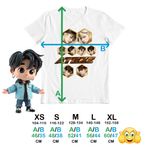 Fashion, accesorii si bijuterii - Copii - Imbracaminte copii - Tricouri copii - Tricou Copii Ateez Korea Kpop baieti, alb, marime XL Copii - Infinity.ro