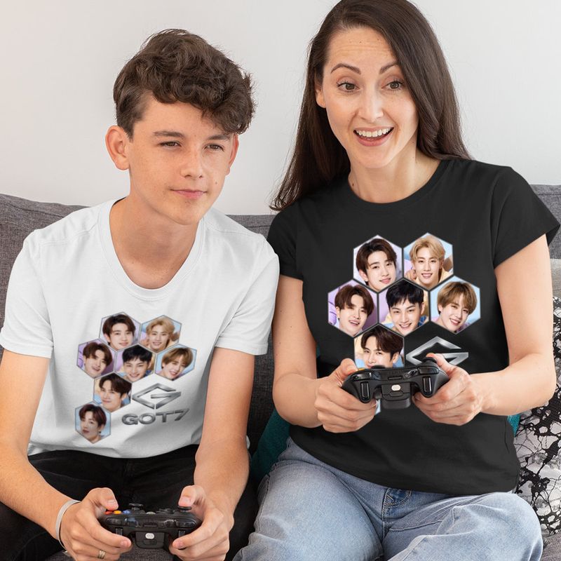 Fashion, accesorii si bijuterii - Copii - Imbracaminte copii - Tricouri copii - Tricou Copii Got7 Kpop Bambam Youngjae baieti, negru, marime L Copii - Infinity.ro