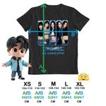 Fashion, accesorii si bijuterii - Copii - Imbracaminte copii - Tricouri copii - Tricou Copii Le Sserafim Kpop Bts Party Merch fete, negru, marime M Copii - Infinity.ro