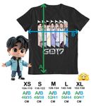 Fashion, accesorii si bijuterii - Copii - Imbracaminte copii - Tricouri copii - Tricou Copii Got7 Kpop Jin-young fete, negru, marime S Copii - Infinity.ro
