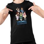 Fashion, accesorii si bijuterii - Copii - Imbracaminte copii - Tricouri copii - Tricou Copii Le Sserafim Kpop Serafim Merch fete, negru, marime XS Copii - Infinity.ro