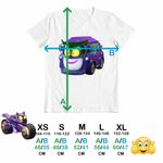 Fashion, accesorii si bijuterii - Copii - Imbracaminte copii - Tricouri copii - Tricou Copii Fete Batwheels Prank Joker Masina Batroti Desene Animate Masini, alb, marime S Copii - Infinity.ro