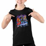 Fashion, accesorii si bijuterii - Copii - Imbracaminte copii - Tricouri copii - Tricou Copii Fete Batwheels Batman Robin Batgirl Batroti Legende, negru, marime XL Copii - Infinity.ro