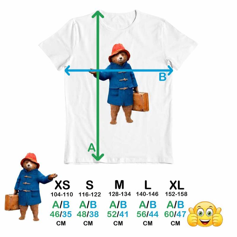 Fashion, accesorii si bijuterii - Copii - Imbracaminte copii - Tricouri copii - Tricou Copii Baieti Paddington Valiza Urs, alb, marime S Copii - Infinity.ro