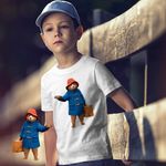 Fashion, accesorii si bijuterii - Copii - Imbracaminte copii - Tricouri copii - Tricou Copii Baieti Paddington Valiza Urs, alb, marime S Copii - Infinity.ro