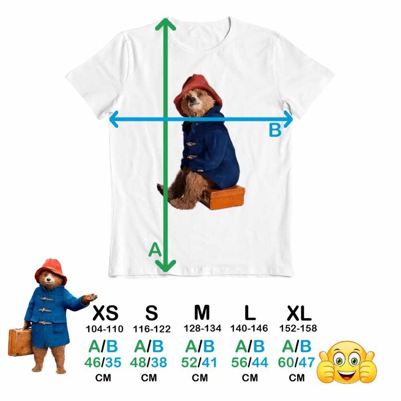 Fashion, accesorii si bijuterii - Copii - Imbracaminte copii - Tricouri copii - Tricou Copii Baieti Paddington Urs Politicos, alb, marime XS Copii - Infinity.ro