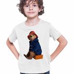 Fashion, accesorii si bijuterii - Copii - Imbracaminte copii - Tricouri copii - Tricou Copii Baieti Paddington Urs Politicos, alb, marime XS Copii - Infinity.ro