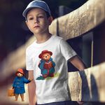 Fashion, accesorii si bijuterii - Copii - Imbracaminte copii - Tricouri copii - Tricou Copii Baieti Paddington Peru Urs Palarie, alb, marime L Copii - Infinity.ro