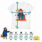 Fashion, accesorii si bijuterii - Copii - Imbracaminte copii - Tricouri copii - Tricou Copii Baieti Paddinton Toamna Frunze, alb, marime XS Copii - Infinity.ro
